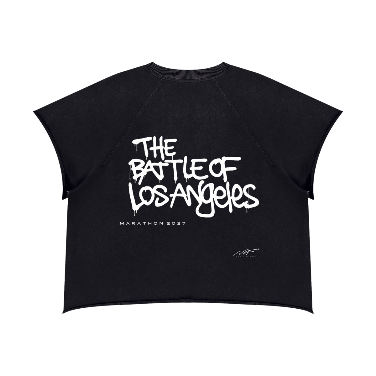 Run Against The Machine Vintage Wash Raw Edge Boxy T-Shirt
