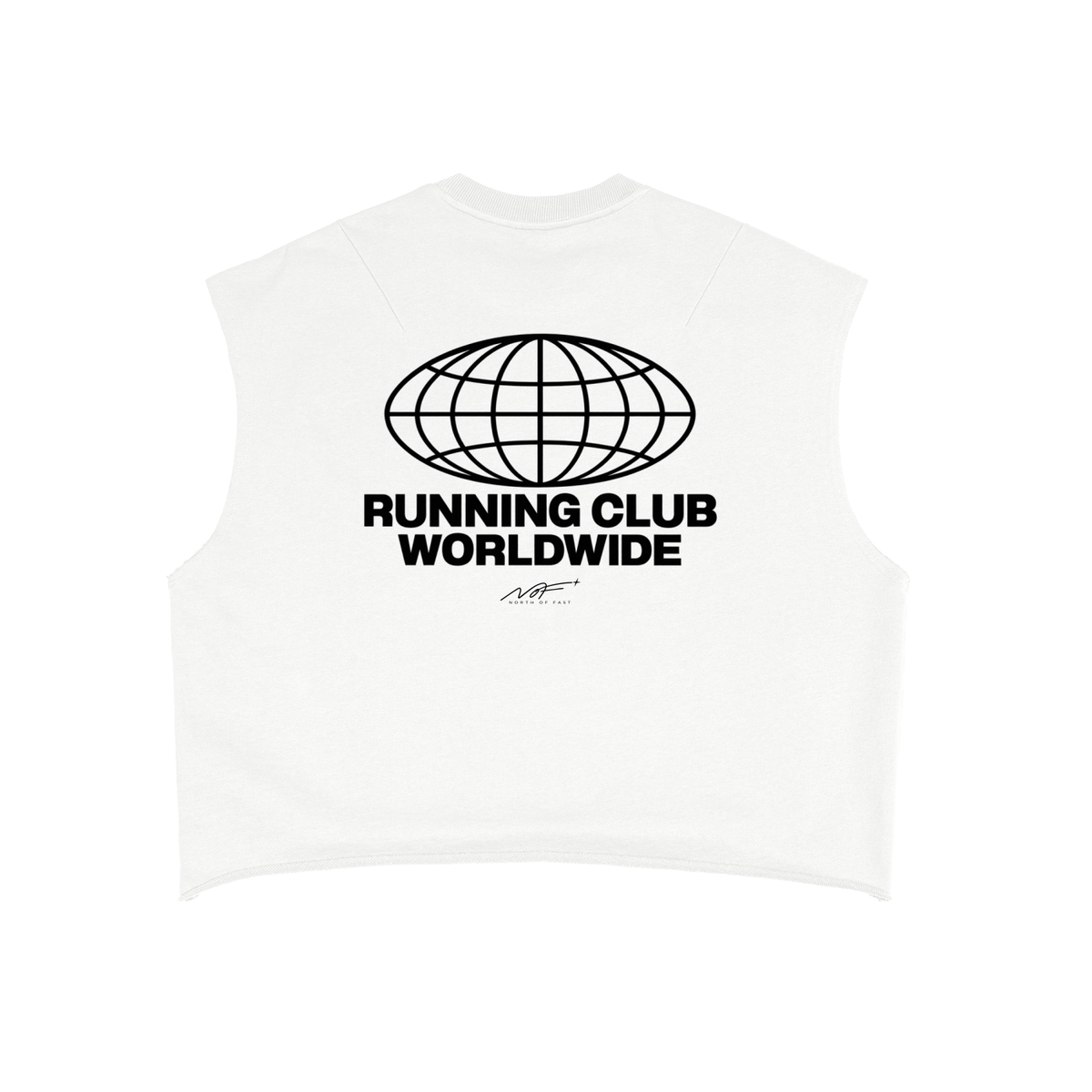 Running My Demons French Terry Boxy Tank Top
