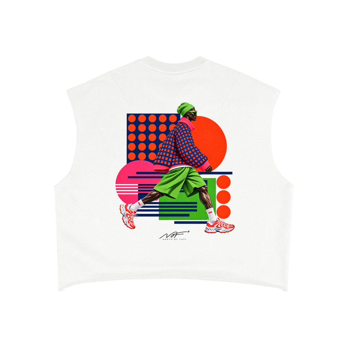 North Of Fast French Terry Boxy Tank Top