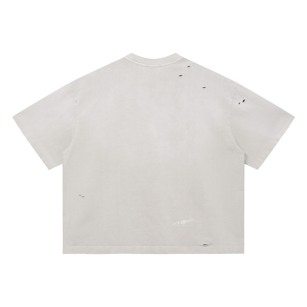 Running My Demons Vintage Washed Distressed Boxy Oversized T-Shirt