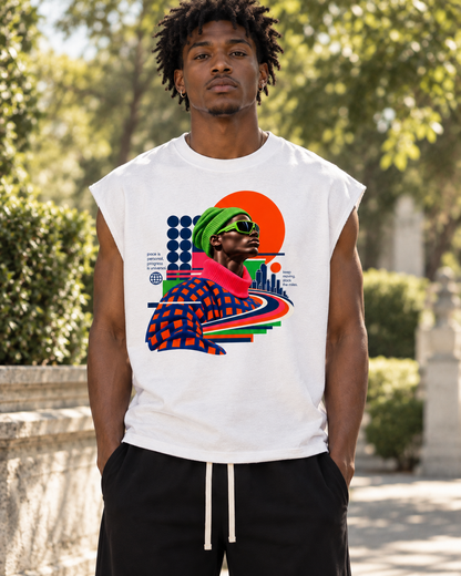 North Of Fast French Terry Boxy Tank Top