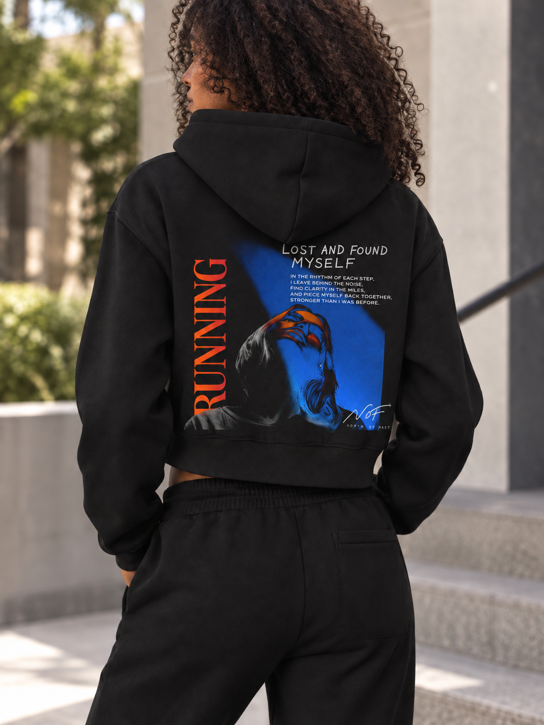 Lost and Found Myself Essential Cropped Hoodie