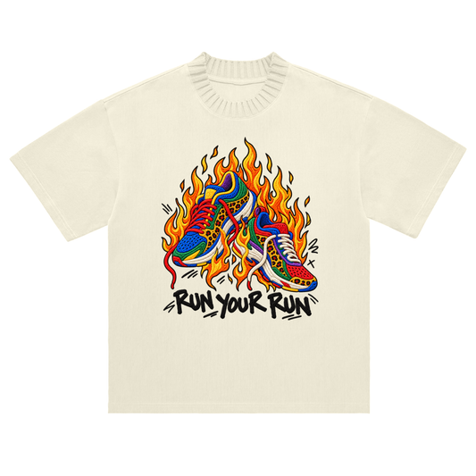 Run Your Run Heavyweight Knitted Round Neck T-Shirt