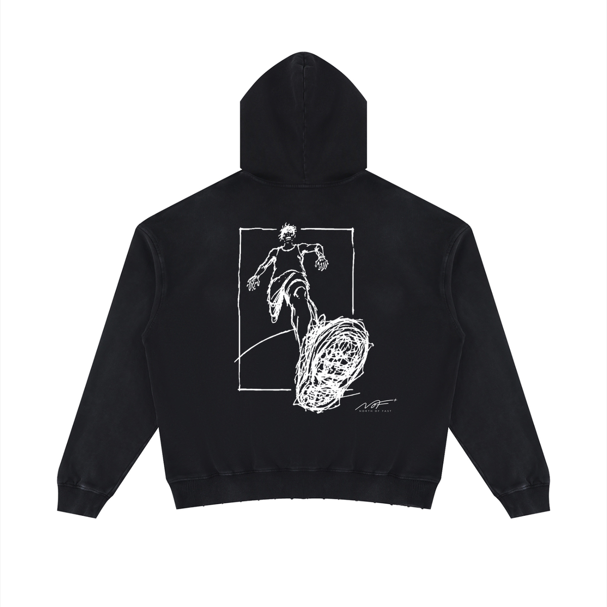 Die Chasing Dreams Unisex Mineral Wash Distressed Hoodie