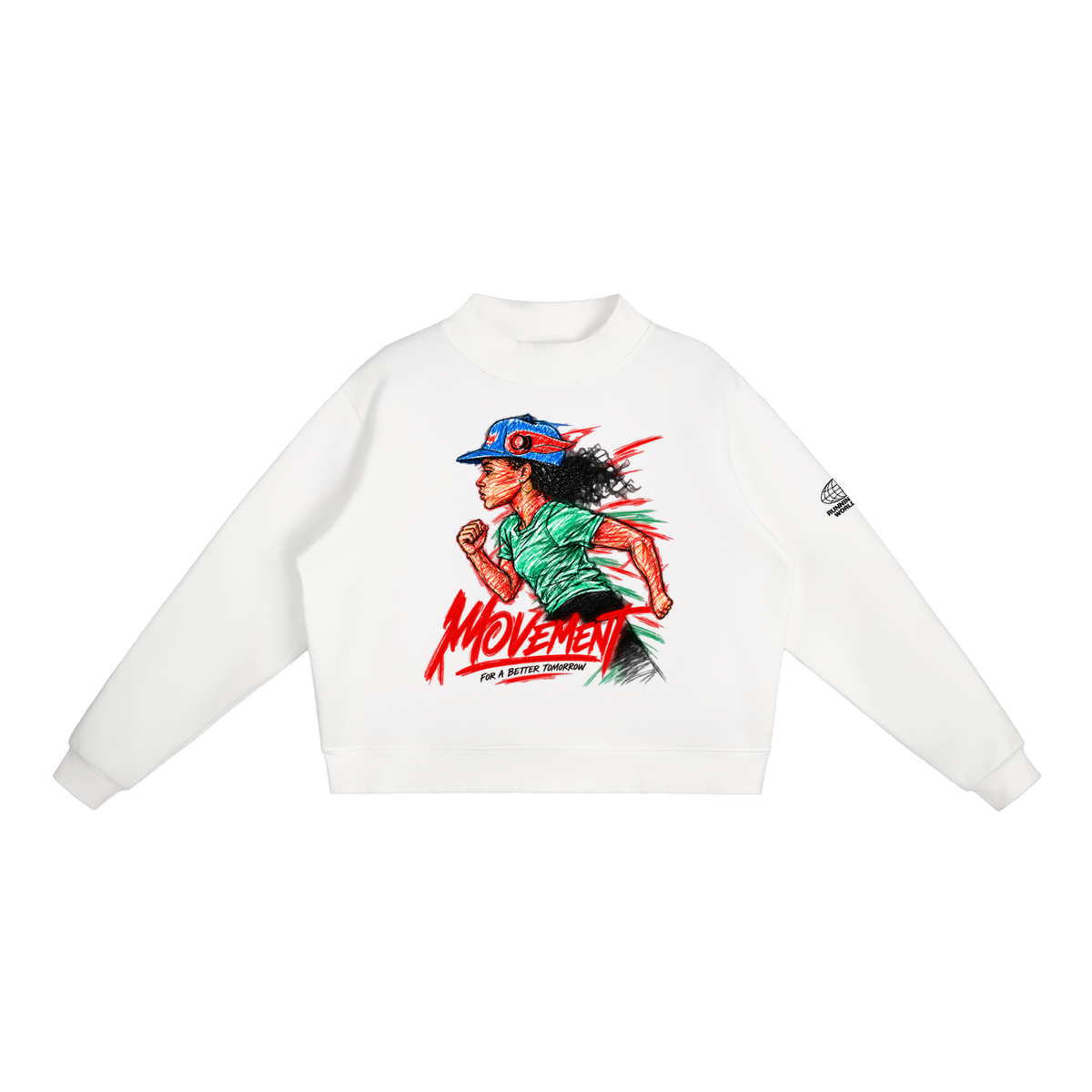 Movement Essential Fleece Mock-Neck Crew Sweatshirt