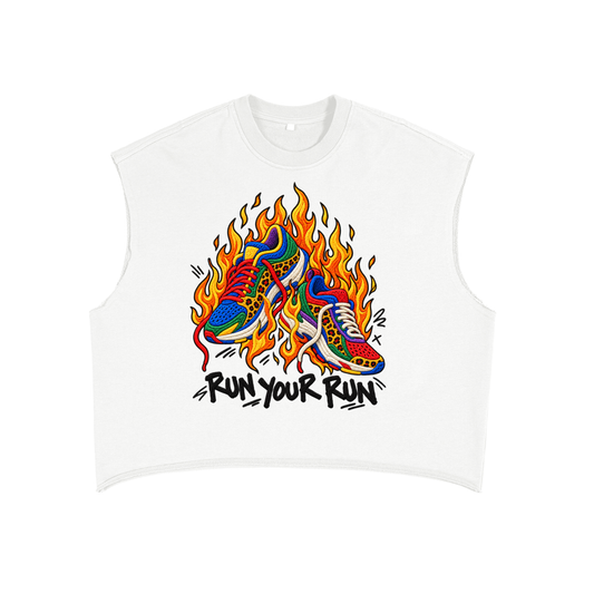 Run Your Run French Terry Boxy Tank Top