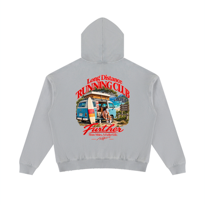 Further Mineral Wash Distressed Hoodie