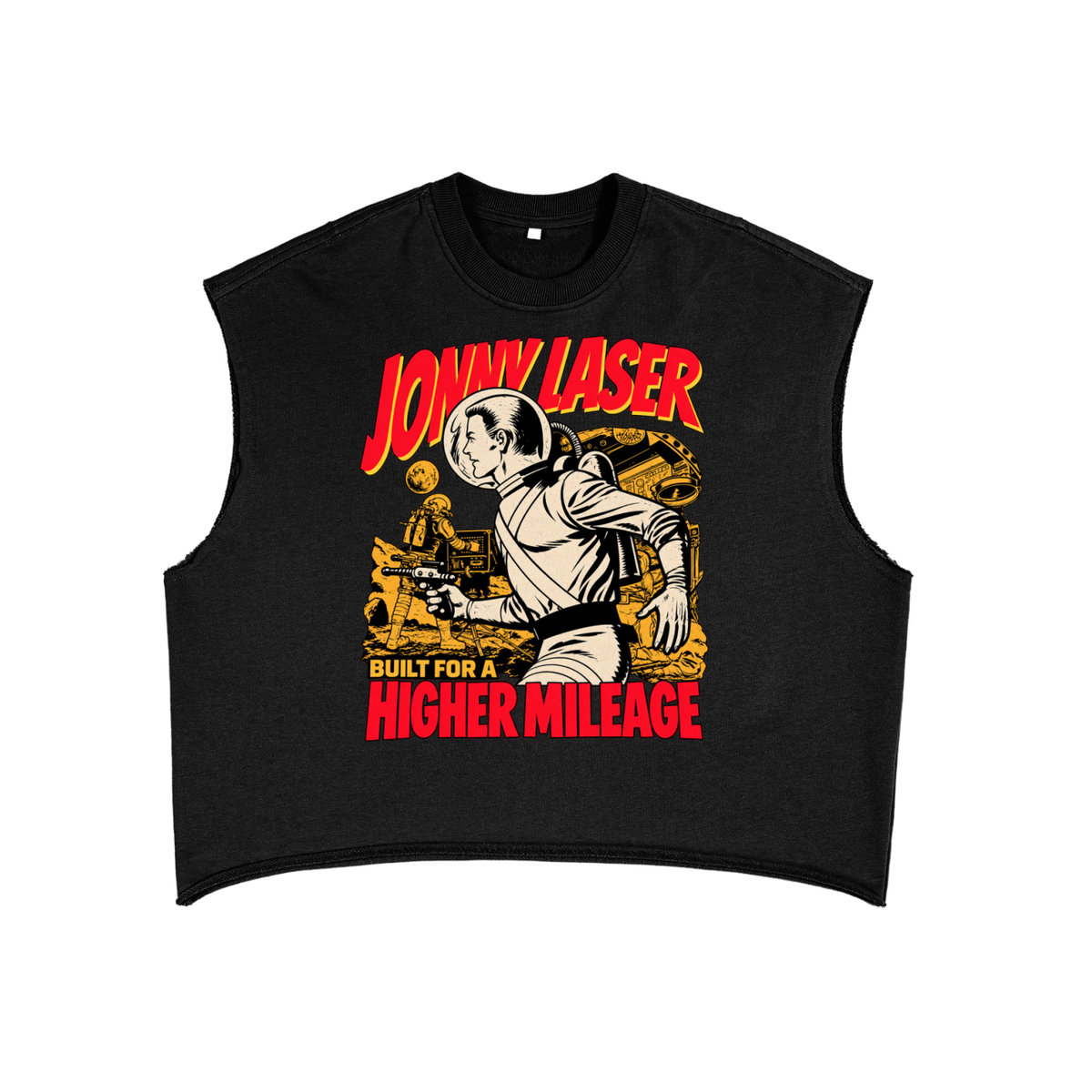 Jonny Laser French Terry Boxy Tank Top