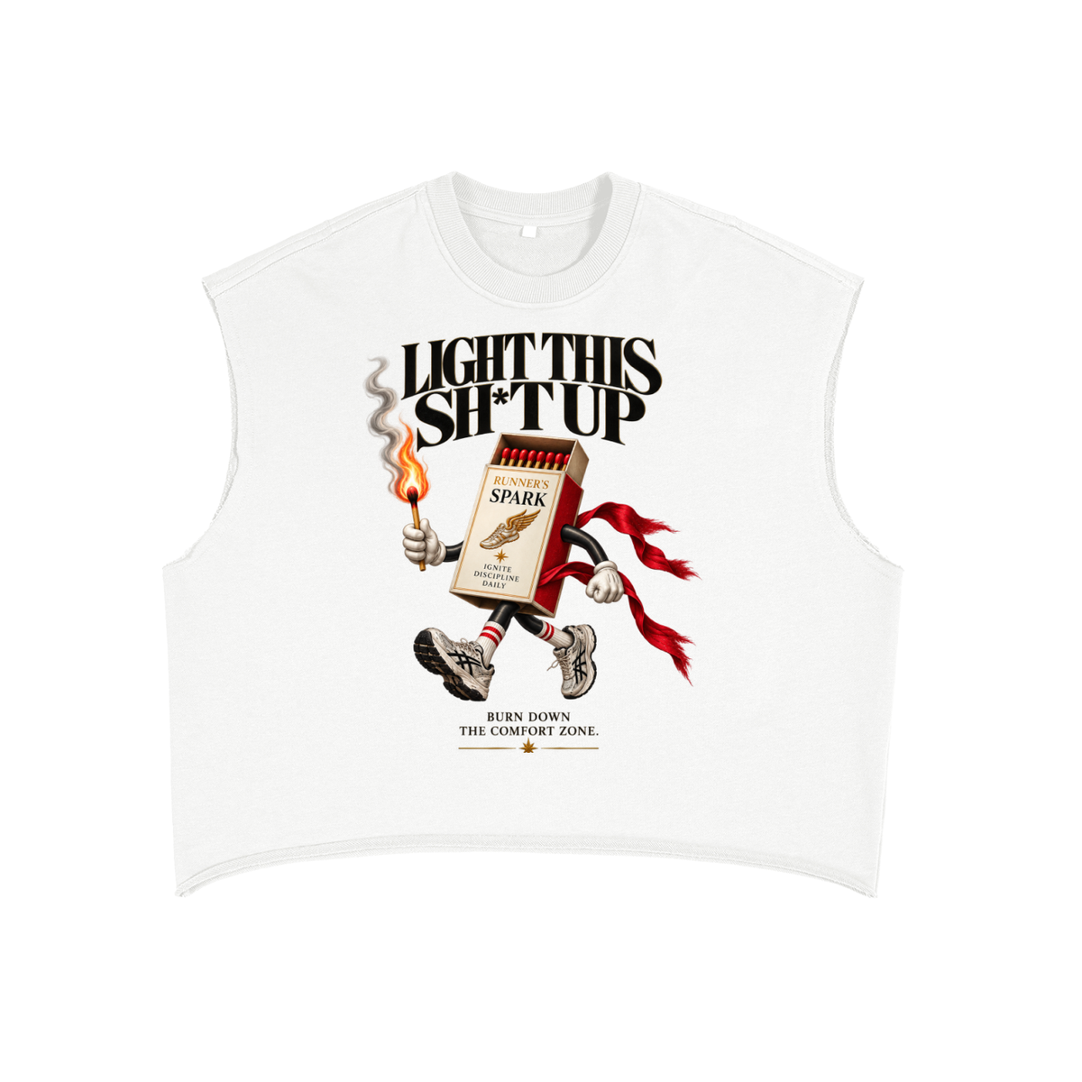 Light Up French Terry Boxy Tank Top