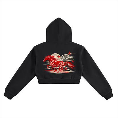 Racing Thoughts Essential Cropped Hoodie