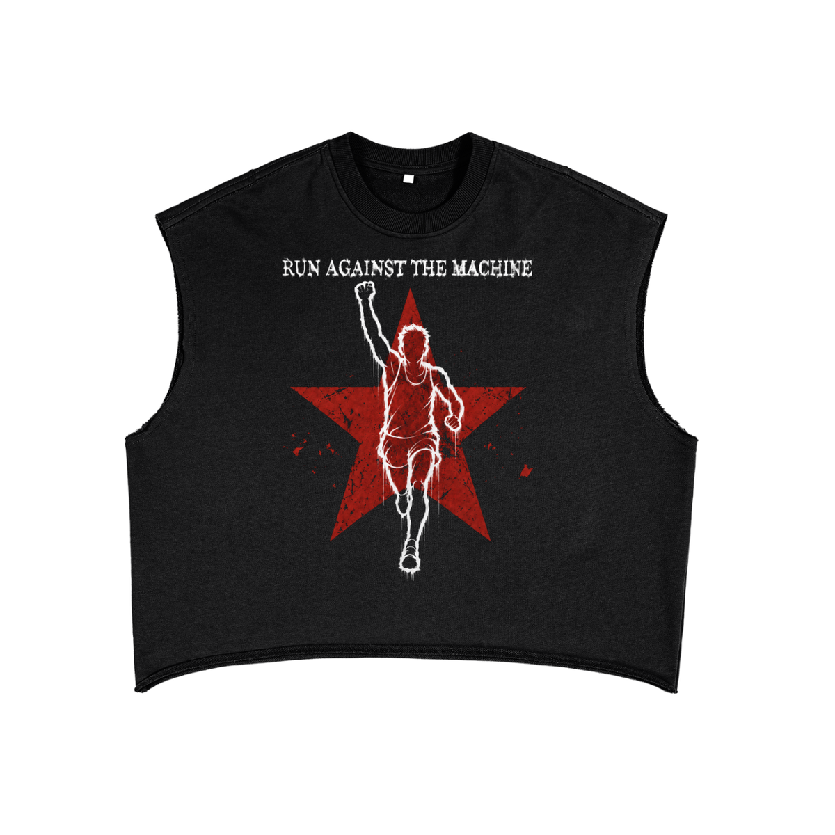 Run Against The Machine French Terry Boxy Tank Top