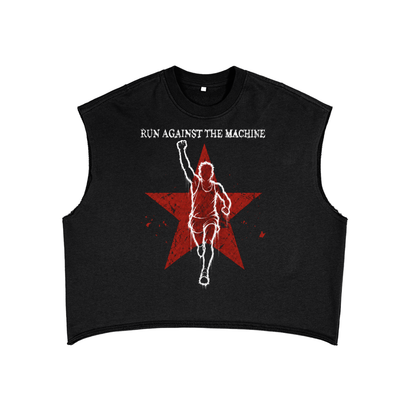 Run Against The Machine French Terry Boxy Tank Top