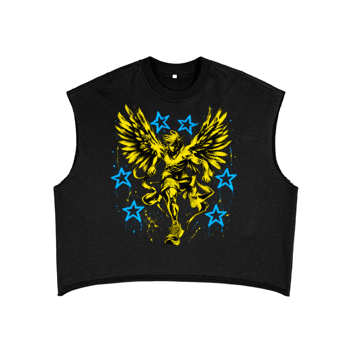 Running Angel French Terry Boxy Tank Top