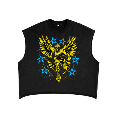 Running Angel French Terry Boxy Tank Top