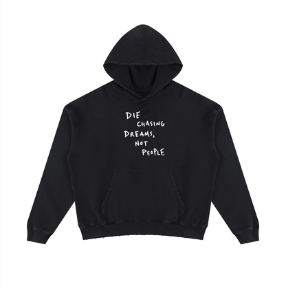Die Chasing Dreams Unisex Mineral Wash Distressed Hoodie