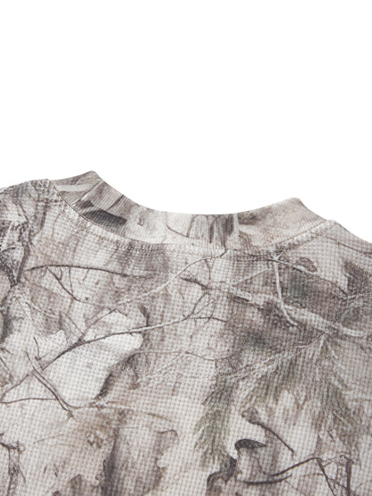 Long Distance Tree Camo Waffle T-Shirt